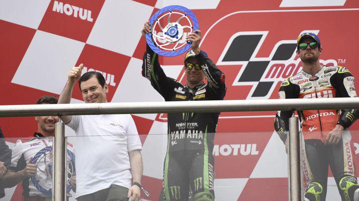 Rogelio Frigerio y el gobernador Zamora entregaron el premio del MotoGP