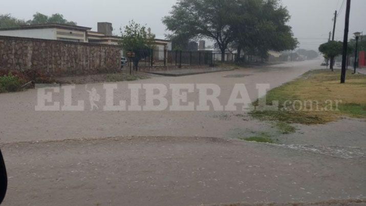 La lluvia anegó al Sur de Santiago del Estero