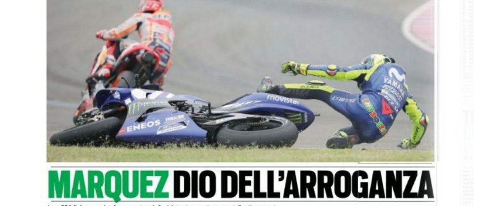La prensa italiana defiende a Rossi- Maacuterquez Dios de la arrogancia