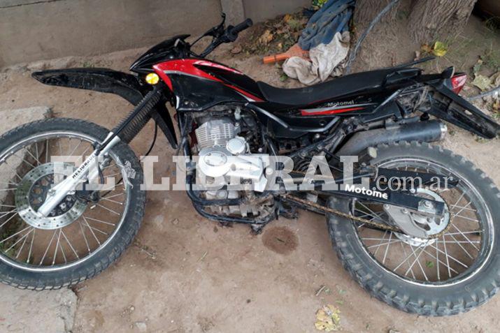La moto había sido sustraída hace un día a una vecina de la zona sur de esta Capital