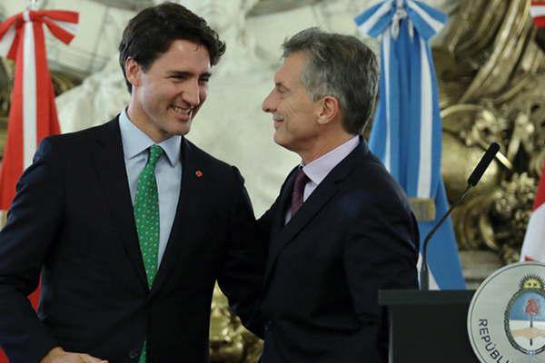 Trudeau invitoacute al presidente Macri a participar del G7 en junio proacuteximo