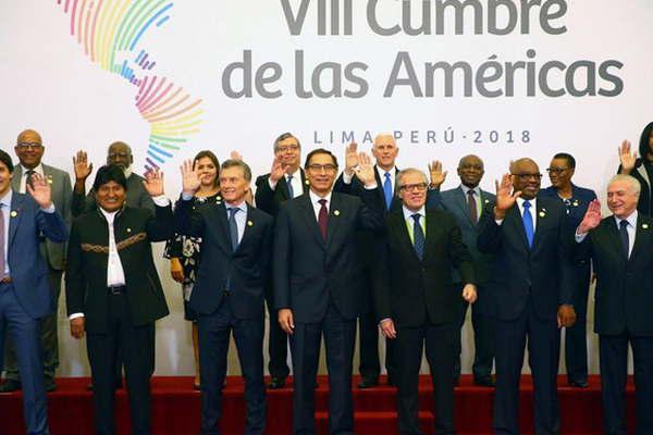 La VIII Cumbre de las Ameacutericas aproboacute por unanimidad un  compromiso contra la corrupcioacuten
