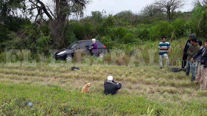 Ancianos sufrieron un vuelco en la Ruta 34