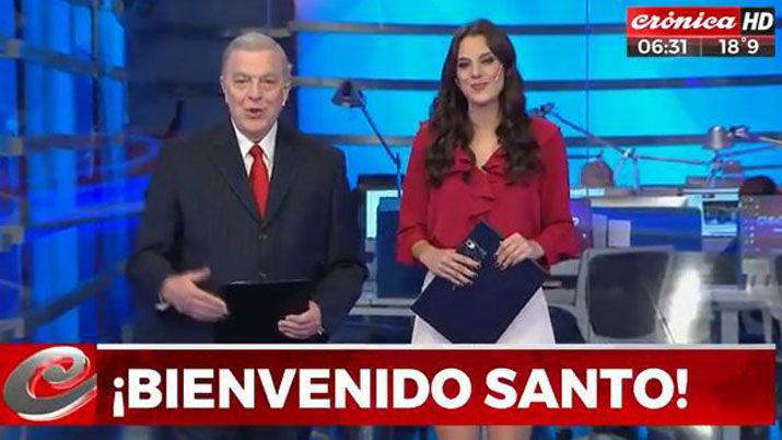 Santo Biasatti volvioacute a los noticieros en Croacutenica