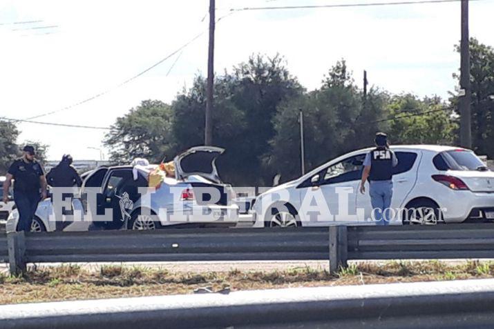 La sustancia prohibida fue detectada en un auto revisado por el personal de Policía de Seguridad Aeroportuaria