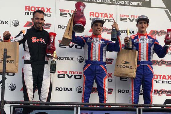 Valentino Bica volvioacute a subirse al podio en Zaacuterate