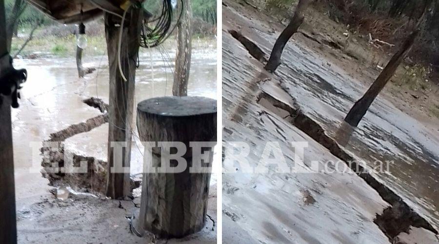 Vilelas- alerta por las enormes grietas en el suelo tras el temporal