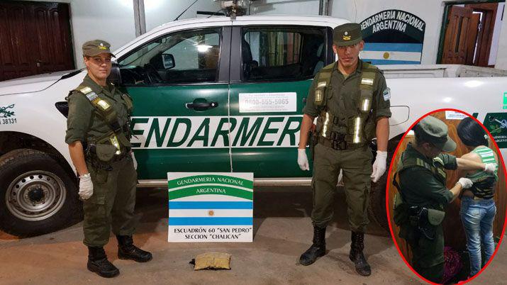 Se adosoacute cocaiacutena al cuerpo con cinta aisladora y terminoacute detenida