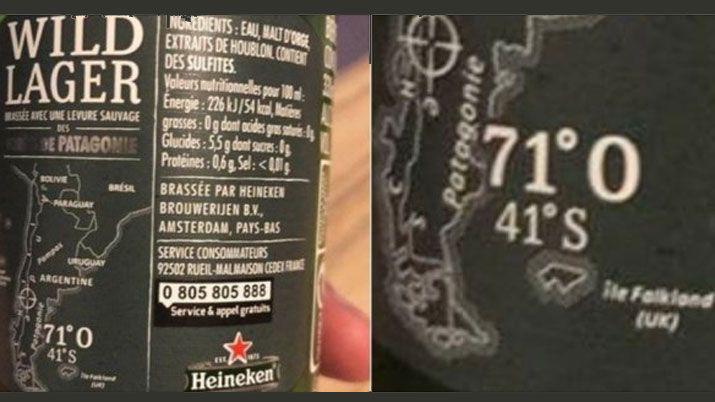 Indignacioacuten- una cerveza puso a las Islas Malvinas como britaacutenicas en su botella