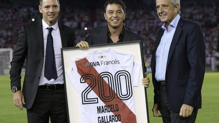 El homenaje a Gallardo por sus 200 partidos como DT de River