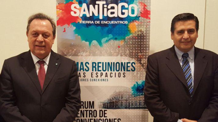 El subsecretario de Turismo Ricardo Sosa dialogó con el ministro Santos sobre los beneficios de la futura cancha de golf