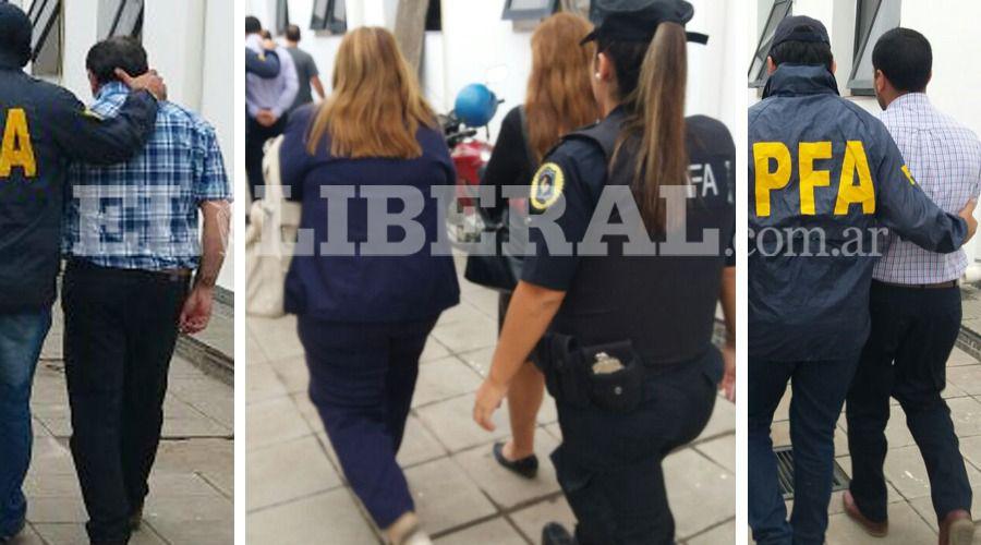 Los cuatro nuevos detenidos fueron trasladados al Juzgado Federal