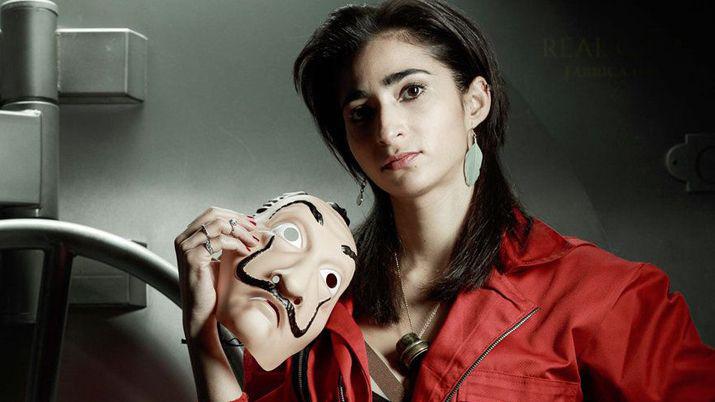 Una beba fue bautizada con el nombre de un personaje de La Casa de Papel