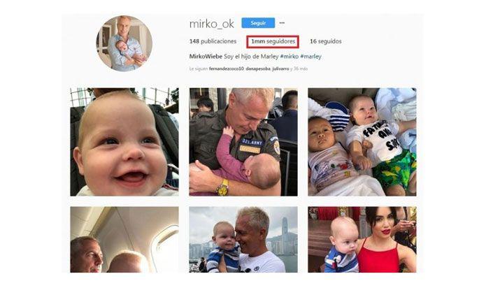 Una locura- el hijo de Marley ya tiene maacutes de un milloacuten de seguidores en Instagram