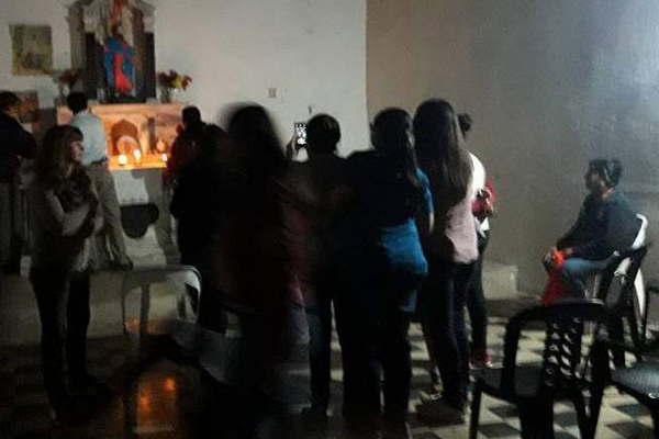 Las familias de La Estrellita y la zona rindieron homenaje a San Felipe