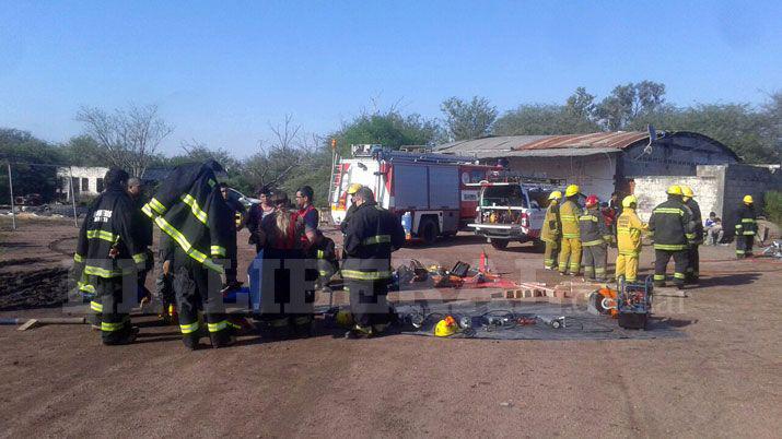 Bomberos de toda la provincia se capacitan en Antildeatuya