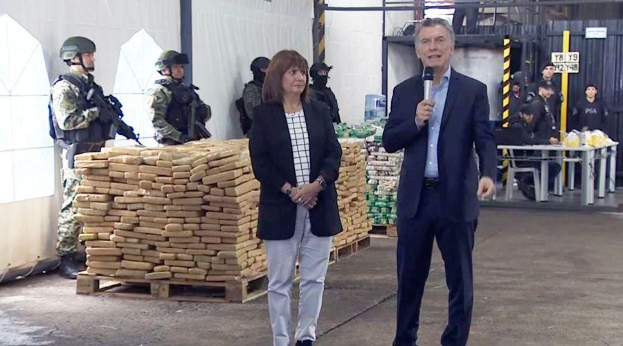 Mauricio Macri encabezoacute un procedimiento de quema de droga