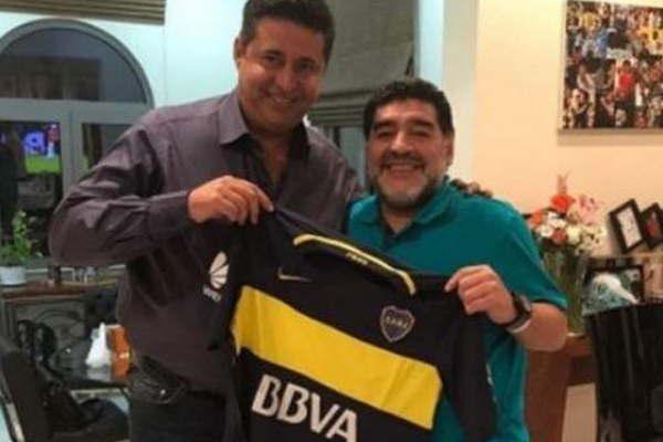 Diego Maradona felicitoacute a Boca por el tiacutetulo y elogioacute al presidente