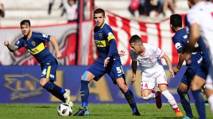 VIDEO En un poleacutemico partido Boca y Huracaacuten empataron 3-3