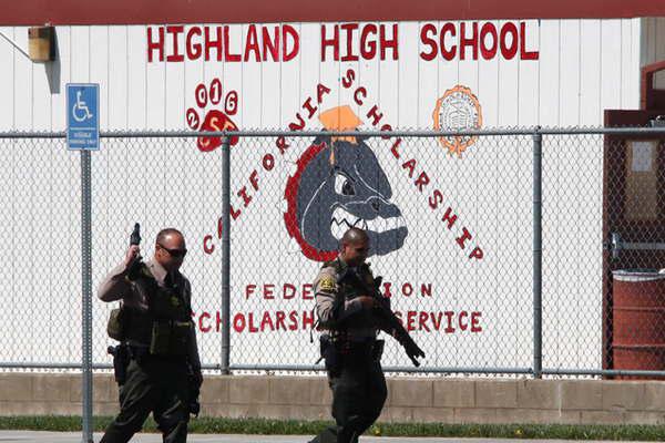 Un herido y un detenido fue el saldo de un tiroteo en disputa de dos estudiantes en colegio de California