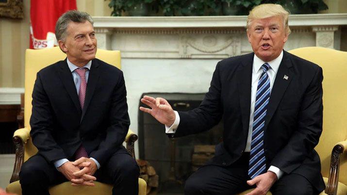 Donald Trump hizo puacuteblico su apoyo a Mauricio Macri