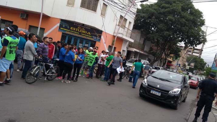 Congestioacuten en el traacutensito por una manifestacioacuten