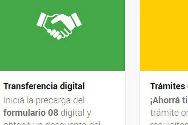 Se podraacuten realizar nuevos traacutemites online para registrar la venta de automotore