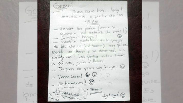 Viralizan nota a un marido- Lavar los platos y extrantildearme