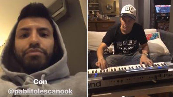 El Kun Agüero y Pablo Lescano a do con un tema de Koly Arce