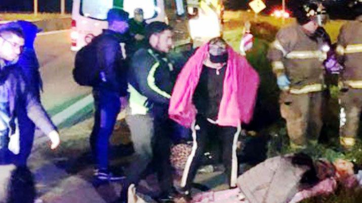 El ex liacuteder de Raacutefaga volcoacute con su camioneta en la ruta 9