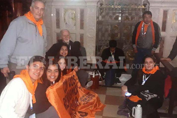 Los jóvenes de Loreto viajaron acompañados por el obispo de Santiago del Estero