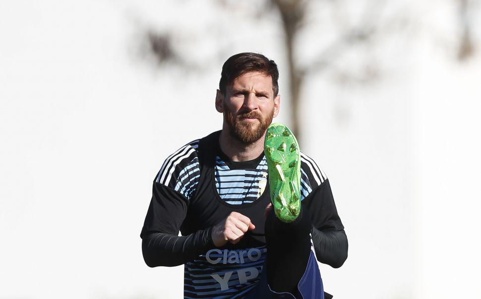 Video  Lio Messi la descose hasta en los entrenamientos