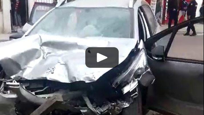 VIDEO  Asiacute quedaron los vehiacuteculos tras el accidente