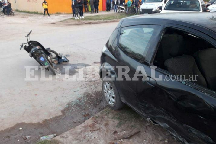 El accidente de trnsito se produjo en la Avenida del Trabajo