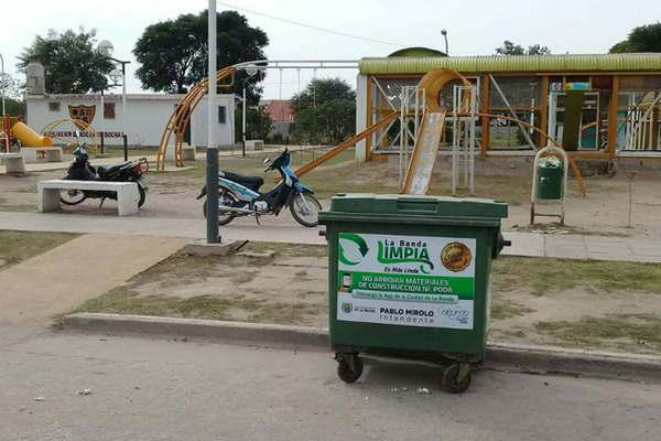 Se reforzaron tareas de limpieza y se colocaron nuevos contenedores en diferentes sectores