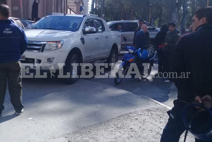 El accidente generó inconvenientes en el trnsito en ese sector del Parque Aguirre