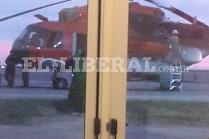 El helicóptero est siendo reacondicionado para volver a  ser empleado por la Fuerza Aérea