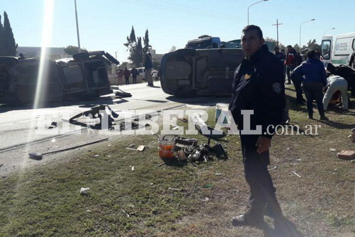 El accidente se produjo en horas del mediodía a la altura del barrio San Carlos de La Banda