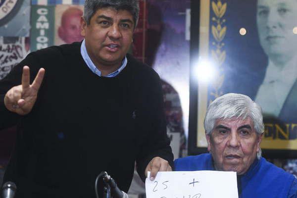 Camioneros acordoacute un aumento salarial del 25-en-porciento- y suspendioacute paros