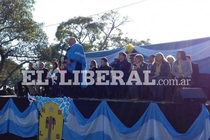El acto en Las Termas fue presidido por el intendente municipal Miguel Mukdise