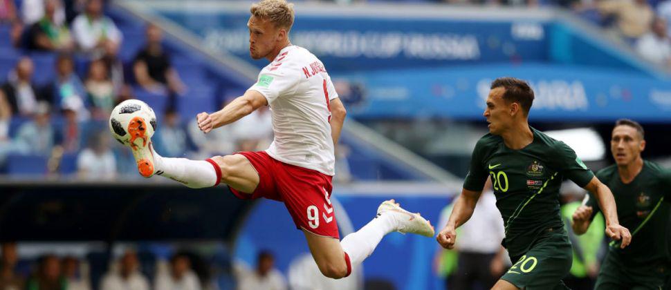 Video  Dinamarca y Australia empataron 1 a 1