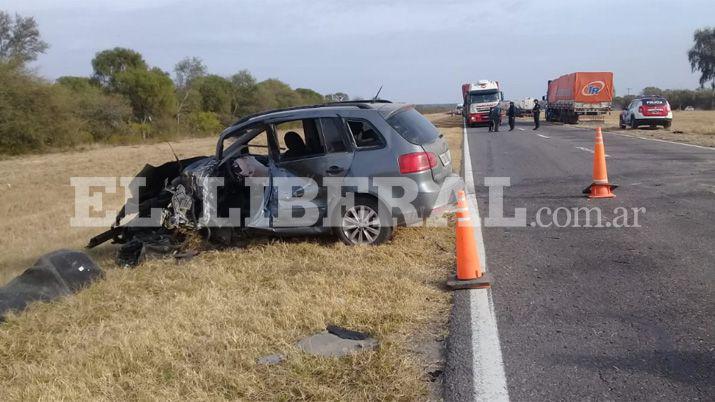 Fotos- asiacute quedaron los vehiacuteculos del accidente en Ruta 9