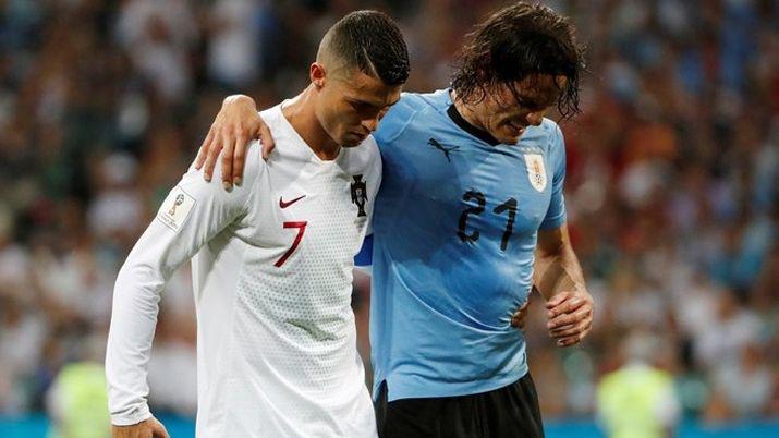 VIDEO El gesto de Cristiano con Cavani dio la vuelta al mundo