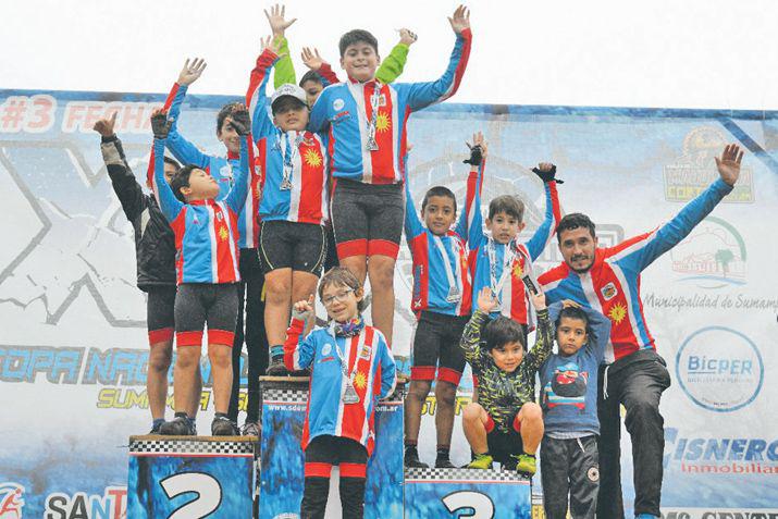 Los chicos coparon el podio en el nacional de Sumampa