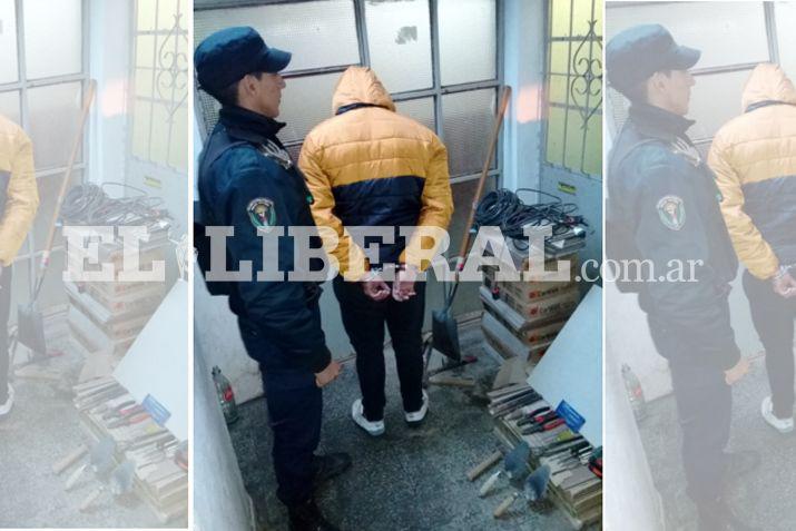 El acusado alias César fue puesto a disposición de las autoridades judiciales de los departamentos Banda y Robles