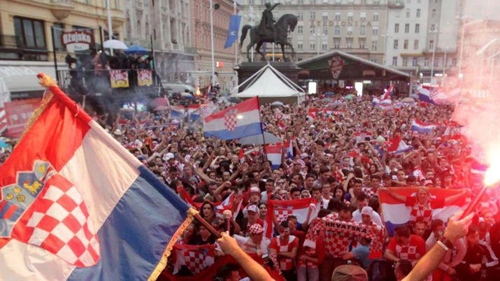 Los croatas coparon las calles para festejar el triunfo