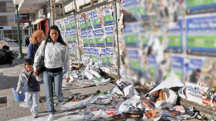 El Frente Ciacutevico pide que no se hagan pintadas en las paredes durante la campantildea