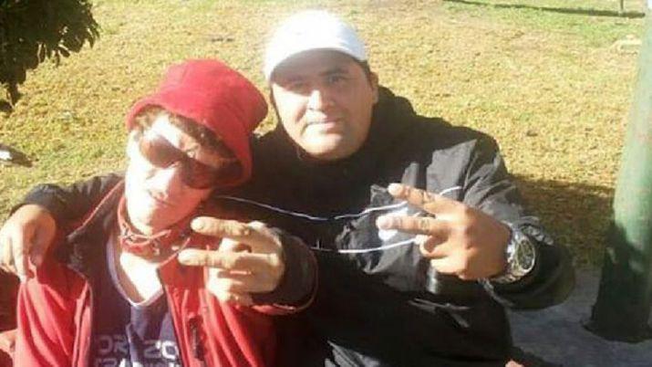 El ex líder de Viejas Locas ahora preso con su víctima Cristian Díaz