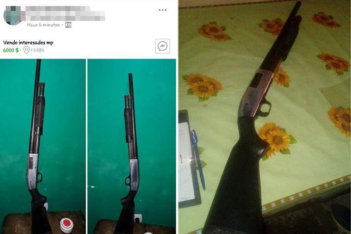 Usoacute Facebook para vender una escopeta y la policiacutea lo atrapoacute