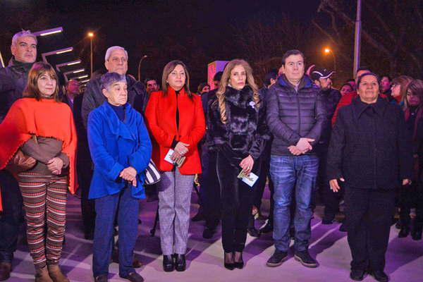Zamora y Fuentes inauguraron la refaccioacuten del monumento del Cristo Redentor